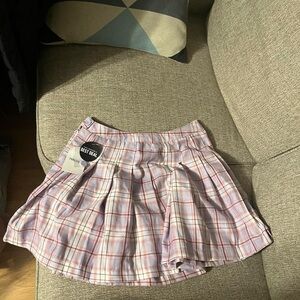 Forever 21 Purple Plaid Skirt
